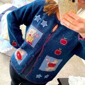 1980, 1990’s Croft & Barrow Nautical Bear Sweater